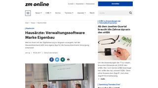 
                            9. Hausärzte: Verwaltungssoftware Marke Eigenbau: zm-online