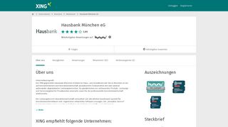 
                            7. Hausbank München eG als Arbeitgeber | XING Unternehmen