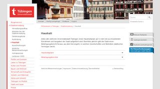 
                            9. Haushalt - Universitätsstadt Tübingen