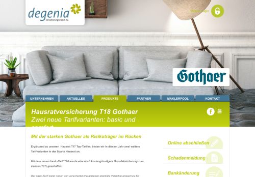 
                            7. Hausratversicherung T18 Gothaer - degenia Versicherungsdienst AG