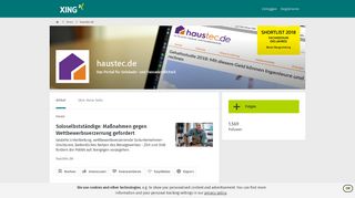 
                            8. haustec.de - News | XING