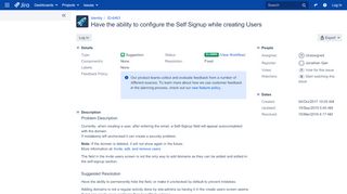
                            9. Have the ability to configure the Self Signup while ... - Jira – Atlassian