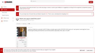 
                            9. Have you guys used hrk.com? | IGN Boards