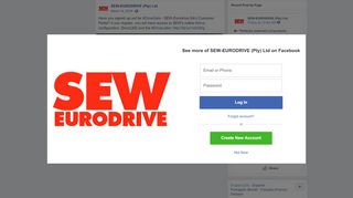 
                            11. Have you signed up yet for #DriveGate -... - SEW-EURODRIVE (Pty ...