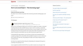 
                            9. Have you used Byju's - The learning App? - Quora