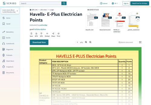 
                            3. Havells- E-Plus Electrician Points - Scribd