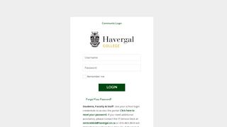 
                            10. Havergal College Community Login