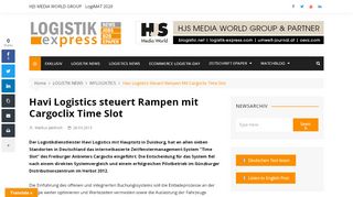 
                            13. Havi Logistics steuert Rampen mit Cargoclix Time Slot - Logistik Express