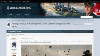 
                            11. Having an issue with Wargaming Game Center and login into the game ...