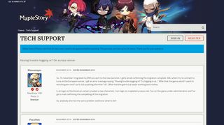 
                            2. Having trouble logging in? On europe server - MapleStory Forums ...