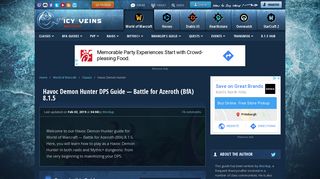 
                            11. Havoc Demon Hunter DPS Guide - Battle for Azeroth 8.1 - World of ...