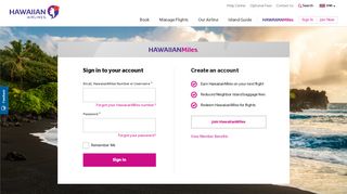 
                            11. HawaiianMiles Account Login | Hawaiian Airlines
