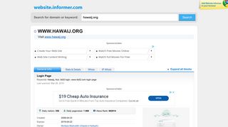 
                            3. hawaij.org at WI. Login Page - Website Informer