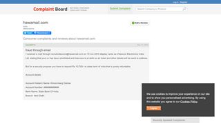 
                            9. hawamail.com Complaints