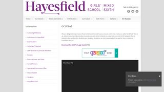 
                            7. Hayesfield Girls' School » GCSEPod