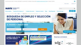 
                            2. Hays Recruiting Experts Worldwide. Empleo y selección en España.