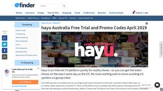 
                            7. hayu Australia Promo Codes & Free Trial | finder.com.au