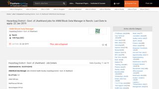 
                            13. Hazaribag District - Govt. of Jharkhand jobs for ANM/Block Data ...