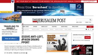 
                            12. Hazon's aggressive anti-Left, anti-LGBT campaign draws backlash ...