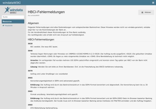 
                            8. HBCI-Fehlermeldungen – windata WIKI