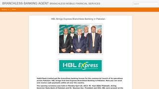 
                            6. HBL Brings Express Branchless Banking in Pakistan | ...