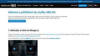 
                            2. HBO GO | SledovaniTV.cz