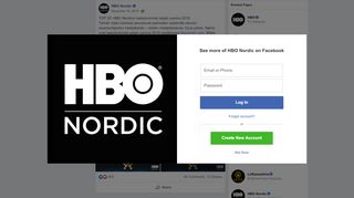 
                            13. HBO Nordic - TOP 20: HBO Nordicin katsotuimmat sarjat... | Facebook
