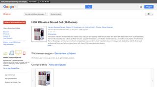 
                            12. HBR Classics Boxed Set (16 Books)