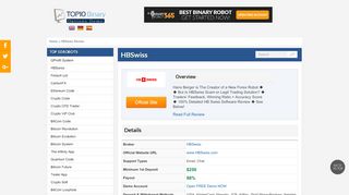 
                            7. HBSwiss Software Unbiased Review | Sure Profit | Read More