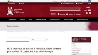 
                            11. HC e Instituto de Ensino e Pesquisa Albert Einstein promovem 13 ...