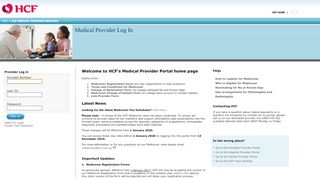 
                            7. HCF Provider Portal Services