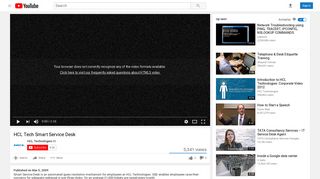 
                            7. HCL Tech Smart Service Desk - YouTube
