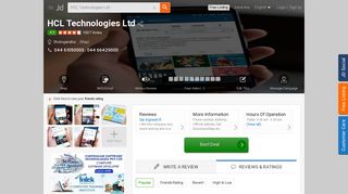 
                            10. HCL Technologies Ltd, Sholinganallur - Computer Software ... - Justdial