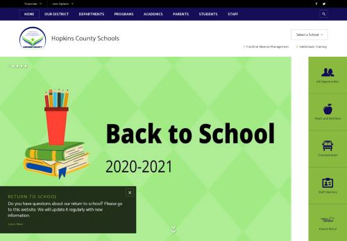 
                            7. HCSD / Homepage