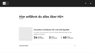 
                            2. HD+ | HD+ | Lieblingsprogramm von INsight TV in HD-Qualität erleben