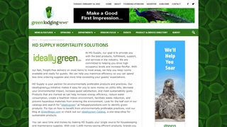 
                            10. HD Supply Hospitality Solutions | Green Lodging News