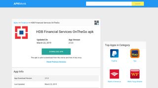 
                            7. HDB Financial Services OnTheGo Apk Download latest version 2.5 ...