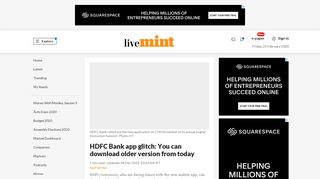 
                            9. HDFC Bank app glitch: You can download older version from today