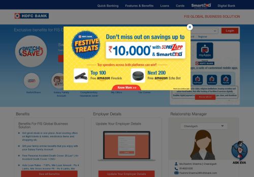 
                            8. HDFC Bank - Corporate Microsite - FIS Global Business Solution