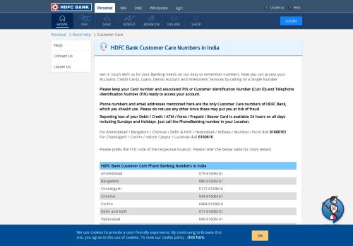 
                            11. HDFC Bank Customer Care Centre - Phone Number | Address ...