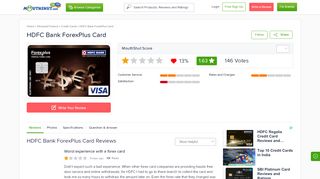 
                            9. HDFC BANK FOREXPLUS CARD Reviews, Service, Online HDFC ...