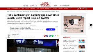 
                            11. HDFC Bank next-gen banking app down since launch, users report ...