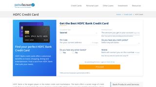 
                            12. HDFC Credit Card: Apply Online for Best Credit Cards in 2019