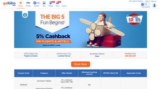 
                            12. HDFC Debit Card Offer - Goibibo