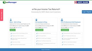 
                            8. HDFC - Efile Income Tax Returns | Online Tax Returns | Income Tax ...