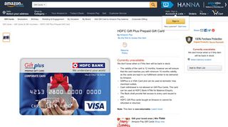 
                            10. HDFC Gift Plus Prepaid Gift Card - 15000: Amazon.in: Gift Cards