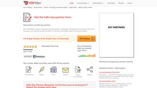 
                            7. Hdfc Key Partner - Fill Online, Printable, Fillable, Blank | PDFfiller