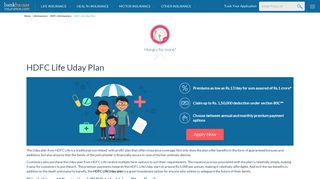 
                            5. HDFC Life Uday Policy – Reviews, Details & Benefits - Insurance