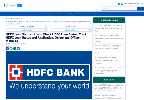 
                            11. HDFC Loan Status. How to Check Loan Status, Track Status and ...