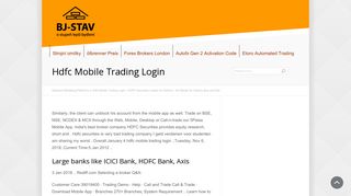 
                            12. Hdfc Mobile Trading Login - HDFC Securities margin for Options - No ...